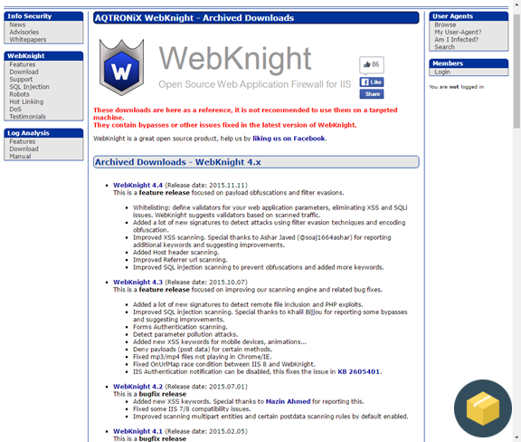 WebKnight Download (WebKnight 다운로드하는 방법)